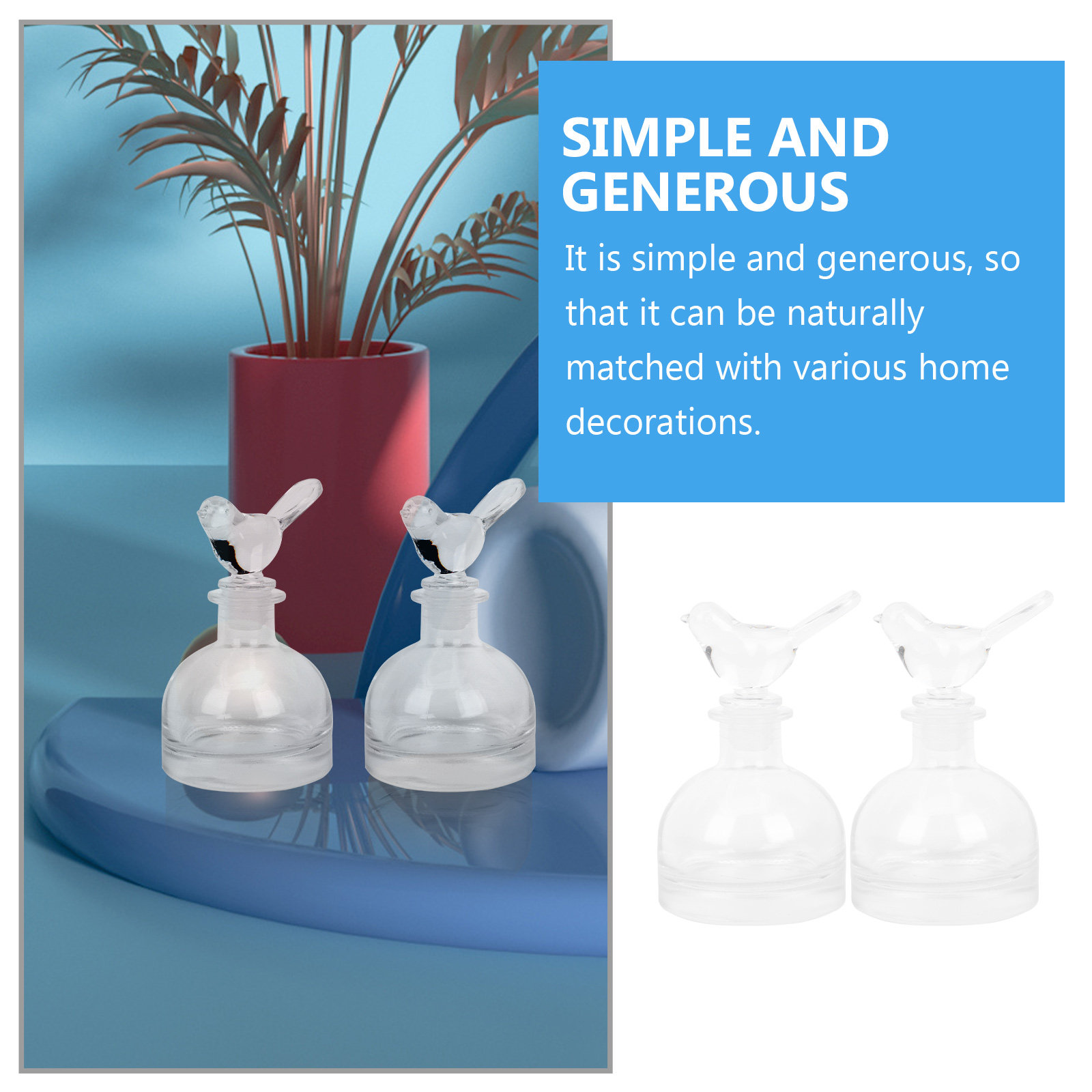 2 szt. Szklane butelki na perf – Perfume Home Fragrance recenzja i cena
