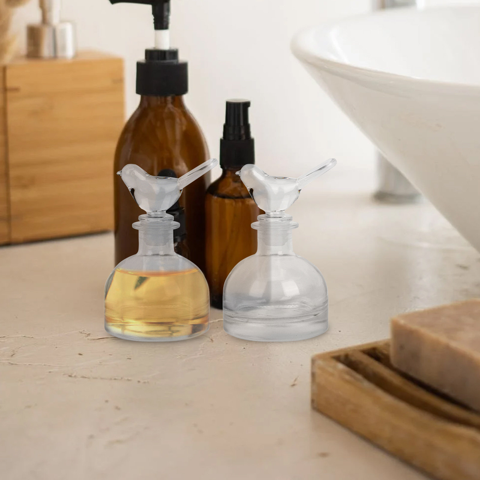 2 szt. Szklane butelki na perf – Perfume Home Fragrance recenzja i cena